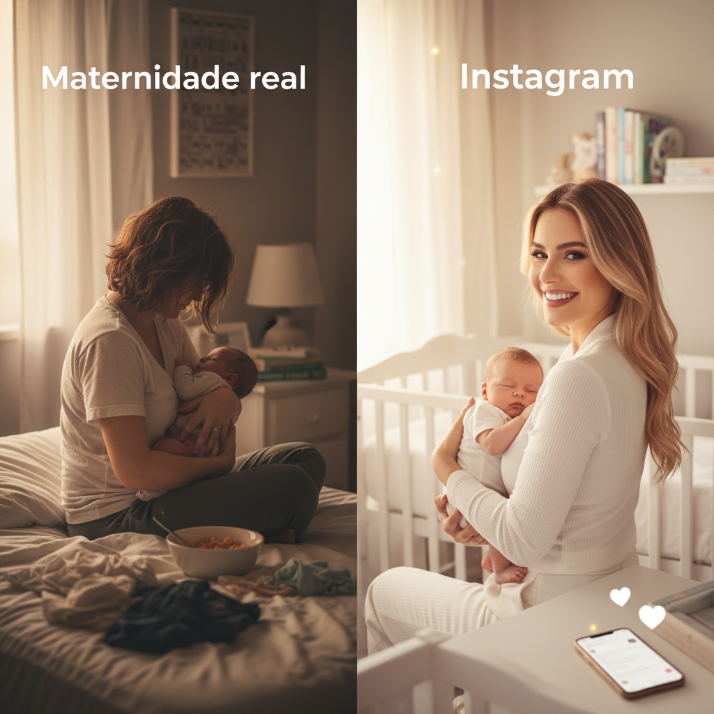Maternidade real vs Instagram: a pressão da maternidade perfeita
